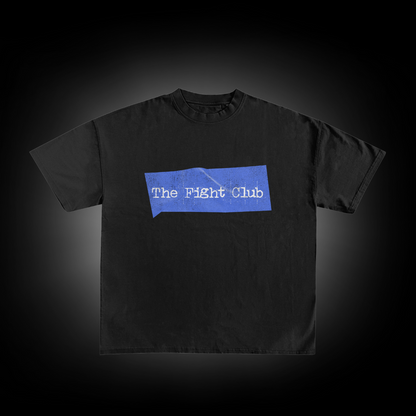 Wake Up and Fight Tee -Black and Blue