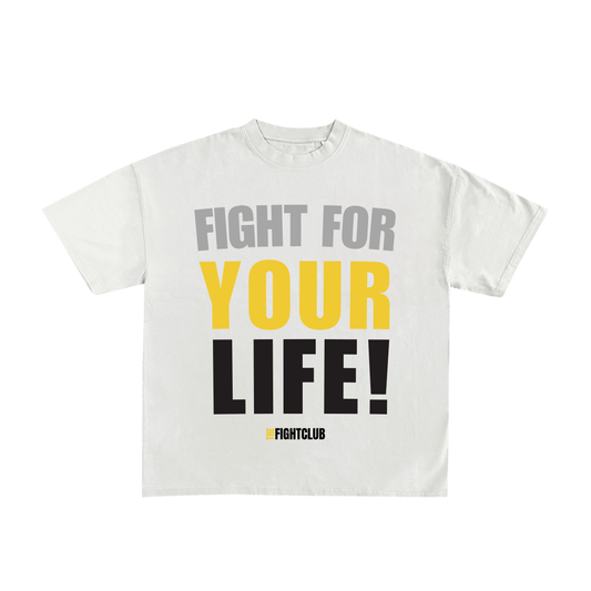 Big and Bold Fight for Your Life Tee – Yellow